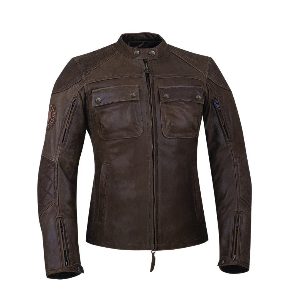 Womens Benjamin Jacket - Brown Leather